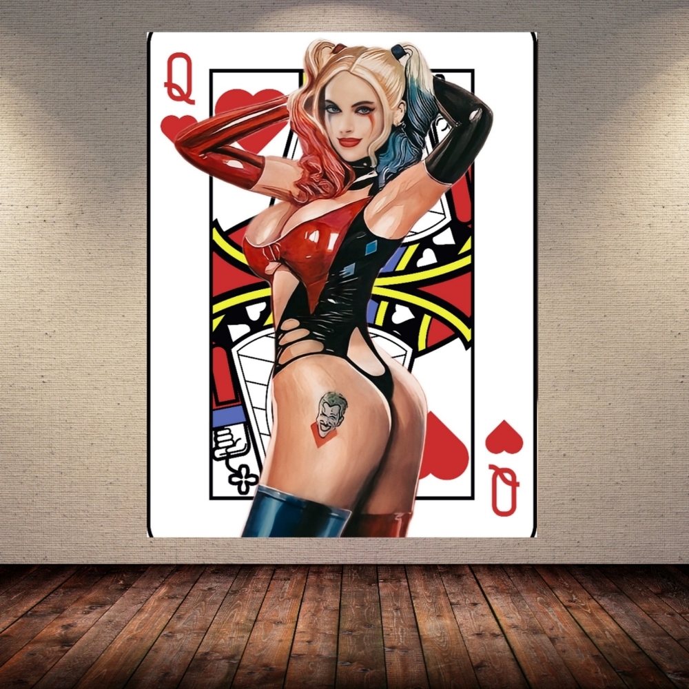 Harley Quinn Art Sexy Photo Poster Print